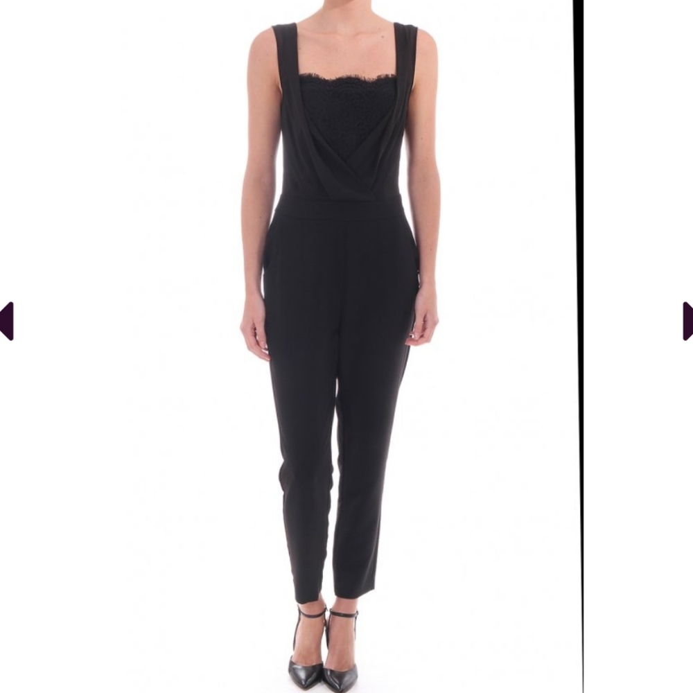 Ted Baker SAUNTON Lace & Wrap Front Jumpsuit
